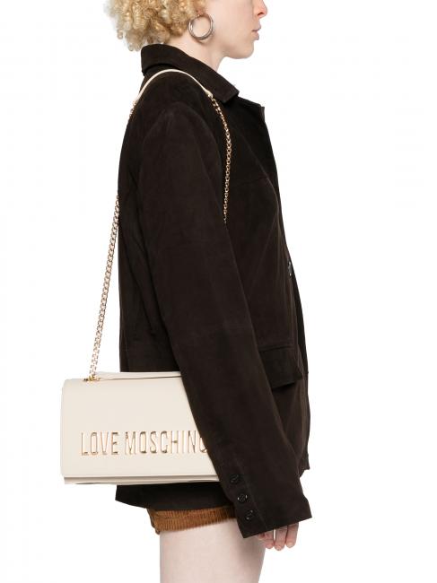 LETTERING Sac bandoulière/épaule Ivoire - Sacs pour Femme