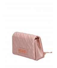 LOVE MOSCHINO QUILTED Pochette avec bandoulière en chaîne poudre - Sacs pour Femme - 2