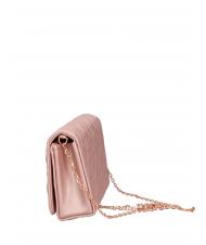 LOVE MOSCHINO QUILTED Pochette avec bandoulière en chaîne poudre - Sacs pour Femme - 4