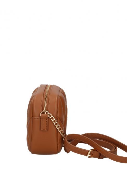 GEOMETRIC QUILTED Mini sac à bandoulière chameau - Sacs pour Femme