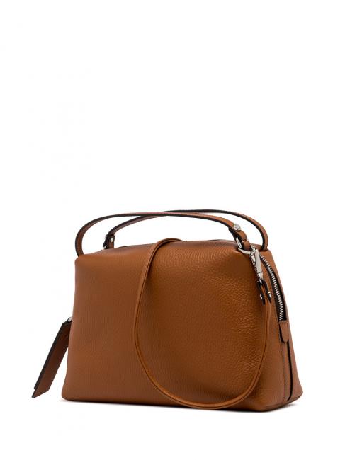 ALIFA Sac en cuir avec bandouli&egrave;re caramel - Sacs pour Femme