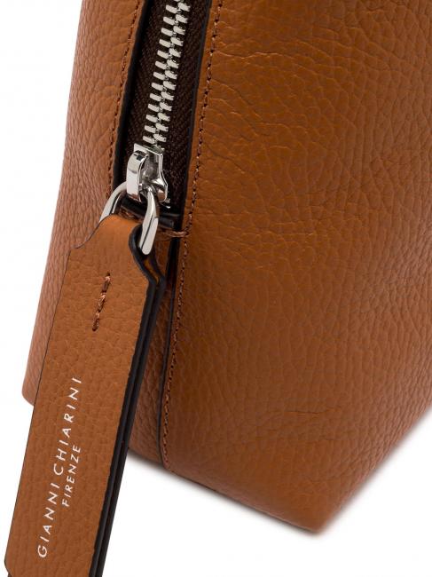 ALIFA Sac en cuir avec bandouli&egrave;re caramel - Sacs pour Femme