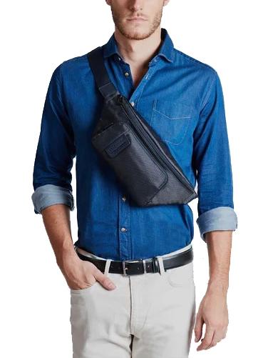 P16  Porte-bébé CHEVRON BLEU - Sacs banane