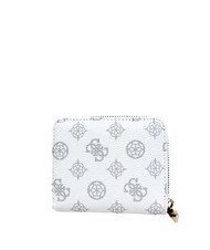 GUESS LAUREL Peony Mini portefeuille zippé logo blanc - Portefeuilles Femme - 3