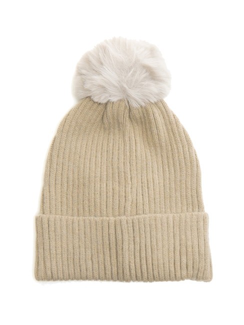 PON PON Casquette avec revers gris - Bonnets