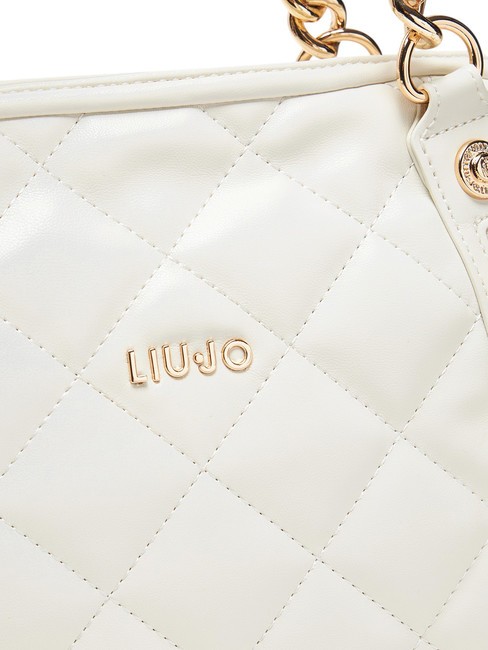 KATE Sac matelassé avec anses chaîne crème - Sacs pour Femme