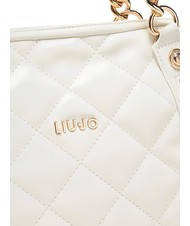 LIUJO KATE Sac matelassé avec anses chaîne crème - Sacs pour Femme - 4