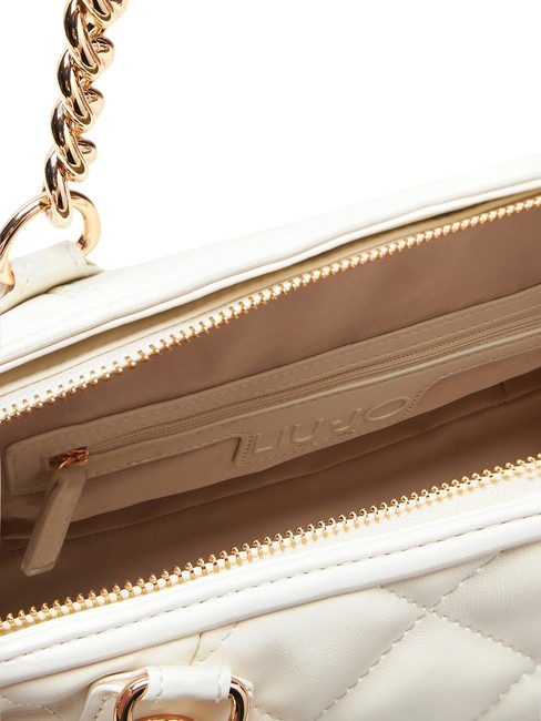 KATE Sac matelassé avec anses chaîne crème - Sacs pour Femme