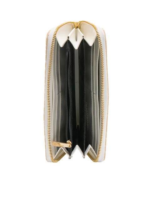 FRIDA Grand portefeuille jacquard blanc - Portefeuilles Femme