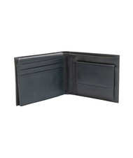 ROCCOBAROCCO PLAIN Portefeuille en cuir avec rabat et porte-monnaie bleu - Portefeuilles Homme - 3