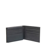 ROCCOBAROCCO PLAIN Portefeuille en cuir à rabat bleu - Portefeuilles Homme - 3