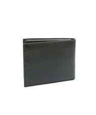 ROCCOBAROCCO PLAIN Portefeuille en cuir à rabat noir - Portefeuilles Homme - 4