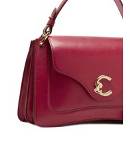 COCCINELLE C-ME CALF COCKER Sac porte-documents en cuir avec bandouli&egrave;re sangria - Sacs pour Femme - 3