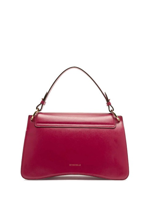 C-ME CALF COCKER Sac porte-documents en cuir avec bandouli&egrave;re sangria - Sacs pour Femme