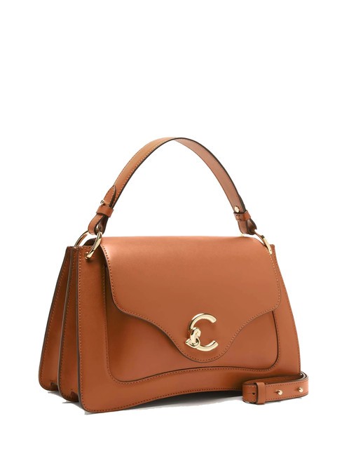 C-ME CALF COCKER Sac porte-documents en cuir avec bandouli&egrave;re CUIR - Sacs pour Femme