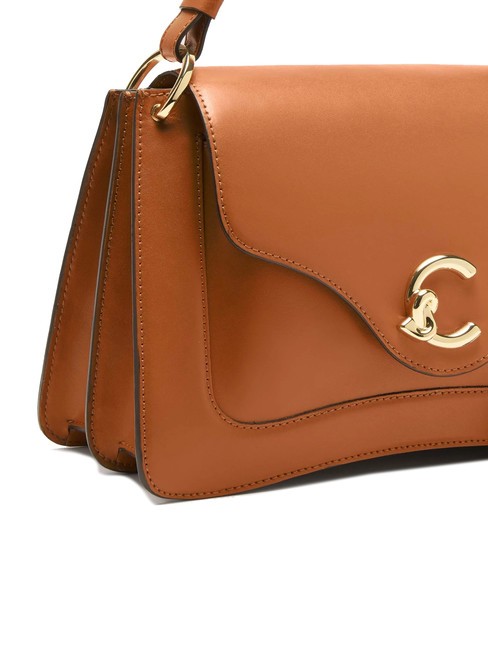 C-ME CALF COCKER Sac porte-documents en cuir avec bandouli&egrave;re CUIR - Sacs pour Femme