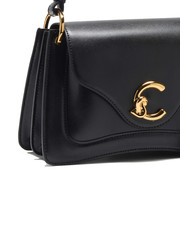 COCCINELLE C-ME CALF COCKER Petit sac en cuir avec bandouli&egrave;re Noir - Sacs pour Femme - 3