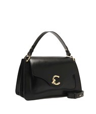 COCCINELLE C-ME CALF COCKER Sac porte-documents en cuir avec bandouli&egrave;re Noir - Sacs pour Femme - 2