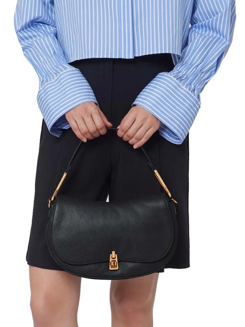 MAGIE SOFT Sac bandouli&egrave;re en cuir avec bandouli&egrave;re peaux - Sacs pour Femme