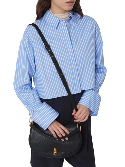 MAGIE SOFT Sac bandouli&egrave;re en cuir avec bandouli&egrave;re peaux - Sacs pour Femme