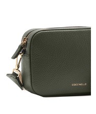 COCCINELLE TEBE Sac à bandoulière en cuir texturé algues - Sacs pour Femme - 3