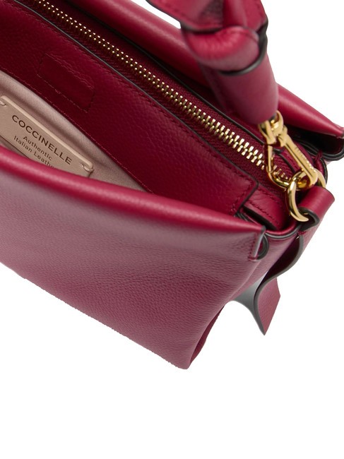 BOHEME GRANA DOUBLE Sac &agrave; main, avec bandouli&egrave;re, en cuir sangria/peau - Sacs pour Femme