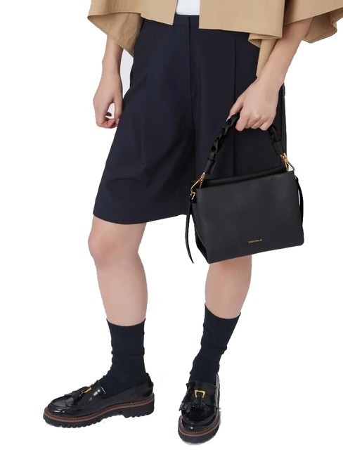 BOHEME GRANA DOUBLE Sac &agrave; main, avec bandouli&egrave;re, en cuir sangria/peau - Sacs pour Femme