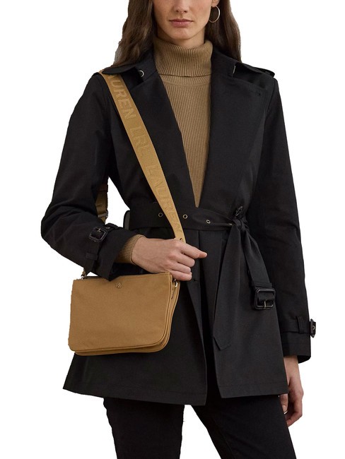 LANDYN Sac bandoulière plat en nylon kaki/kaki - Sacs pour Femme