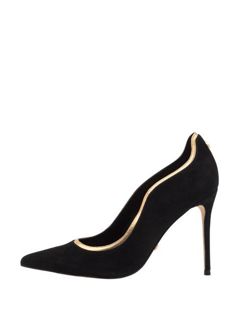 SABRINA  Pompes hautes OR NOIR - Chaussures Femme