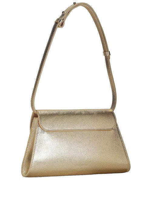 DEW Sac bandouli&egrave;re, en cuir d'or - Sacs pour Femme