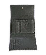 COCCINELLE METALLIC SOFT Portefeuille &agrave; deux volets en cuir martel&eacute; - Portefeuilles Femme