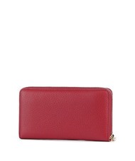 COCCINELLE METALLIC SOFT Portefeuille zipp&eacute; en cuir textur&eacute; sangria - Portefeuilles Femme - 3