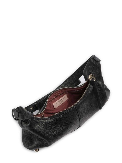 ABIGAIL  Sac bandouli&egrave;re, en cuir Noir - Sacs pour Femme