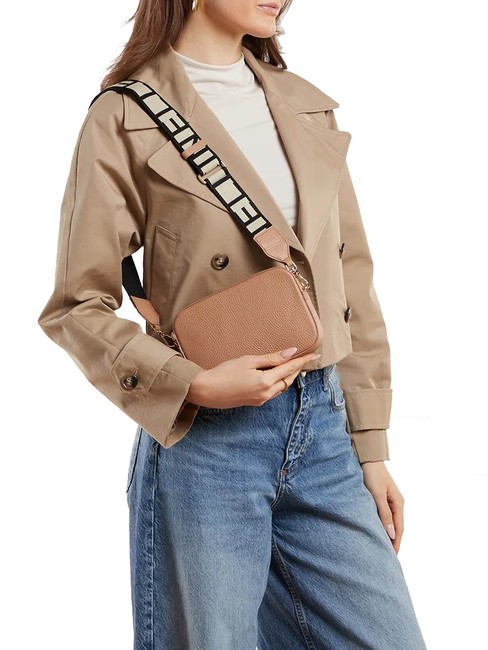 TEBE Sac à bandoulière en cuir texturé peaux - Sacs pour Femme