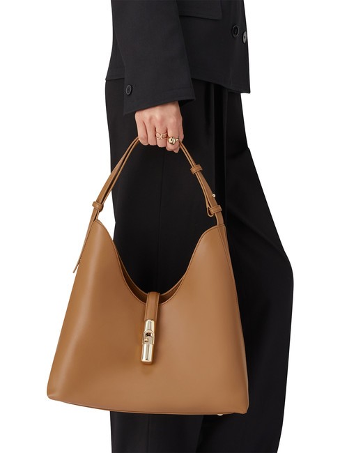 GOCCIA Sac bandouli&egrave;re en cuir Brandy - Sacs pour Femme