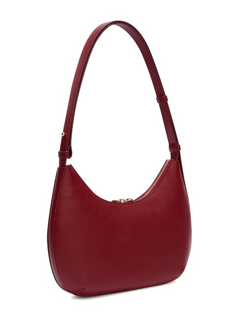 GOCCIA Sac bandouli&egrave;re en cuir martel&eacute; CERISE d - Sacs pour Femme