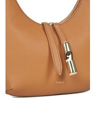 FURLA GOCCIA Sac bandoulière en cuir martelé Brandy - Sacs pour Femme - 4