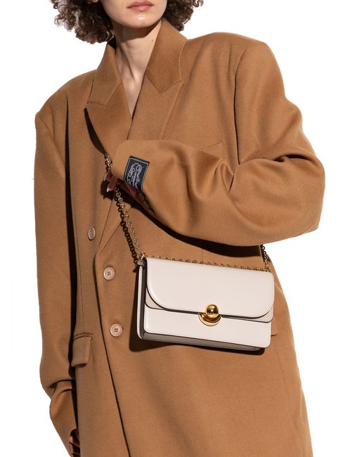 SFERA Sac bandoulière, sac bandoulière en cuir vanille - Sacs pour Femme