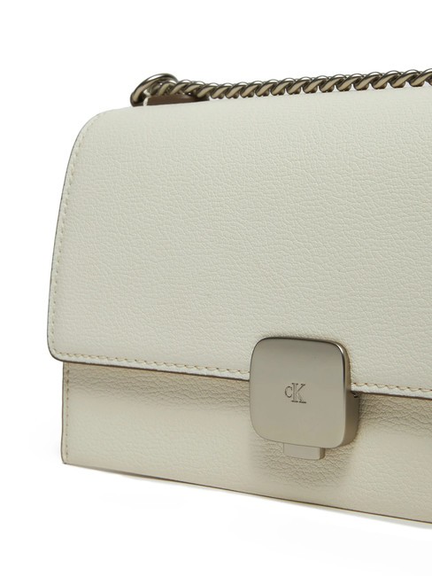 CK JEANS FORGED LOCK  Mini sac &agrave; bandouli&egrave;re Tofu - Sacs pour Femme