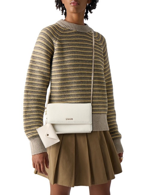 MANHATTAN Sac bandoulière avec pochette crème - Sacs pour Femme