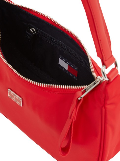 TOMMY JEANS ICONIC Sac &agrave; bandouli&egrave;re rouge chaud - Sacs pour Femme