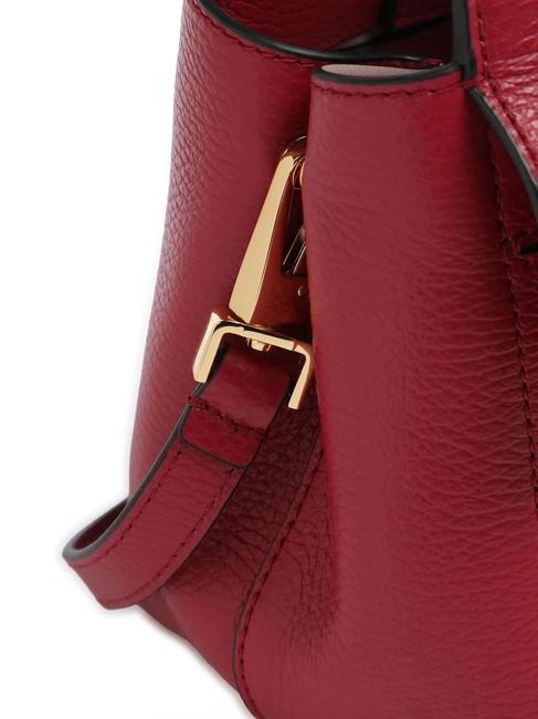 ARLETTIS Sac &agrave; main en cuir martel&eacute; sangria - Sacs pour Femme