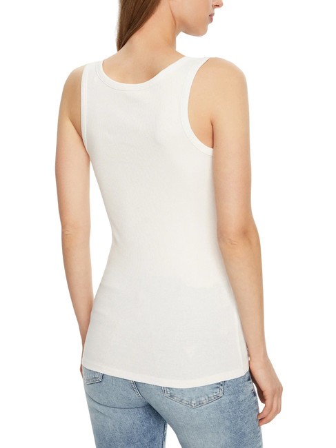 CHENILLE LOGO  Haut en coton blanc pur - T-shirt