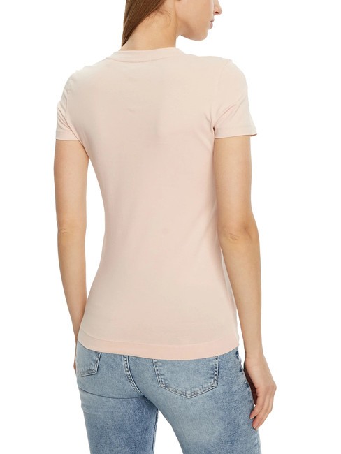 SS CN SHINY TRIANGLE  T-shirt en coton rose doux - T-shirt