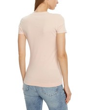 GUESS SS CN SHINY TRIANGLE  T-shirt en coton rose doux - T-shirt - 2