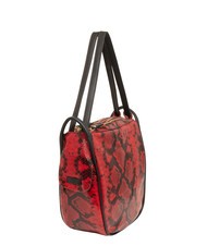 LESAC TRIO Sac à dos en cuir de python St python rouge - Sacs pour Femme - 3