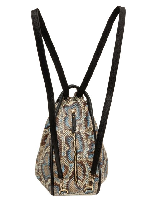 TRIO Sac à dos en cuir de python St python gris - Sacs pour Femme