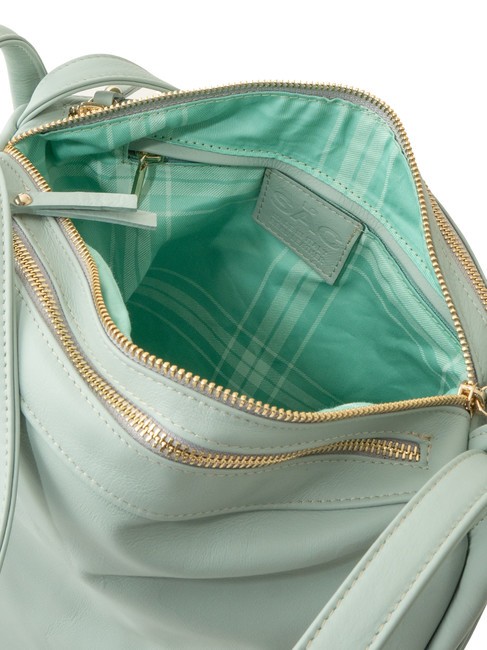 TRIO Sac à dos en cuir nappa vert sauge moyen - Sacs pour Femme