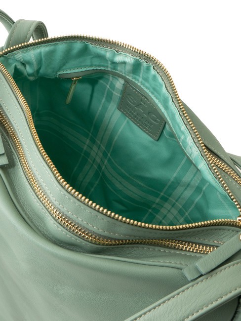 TRIO Sac &agrave; dos en cuir nappa vert sauge - Sacs pour Femme