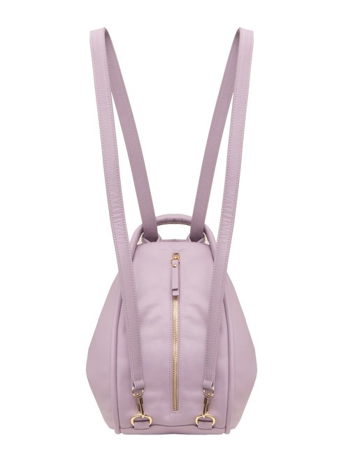 TRIO Sac à dos en cuir nappa lilas - Sacs pour Femme